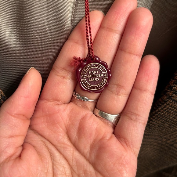 Plaid Tan/Brown Leisure Jacket - Picture 4 of 4